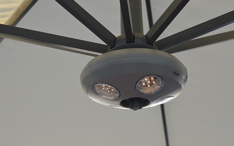 Lampe Patio Extérieure Lampes Pour Parasol 28 LED Lumière de Parasol 