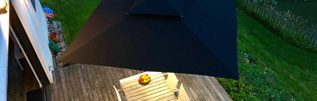 Du lever au coucher du soleil : prolongez vos soirées d’été avec votre propre parasol Solero.