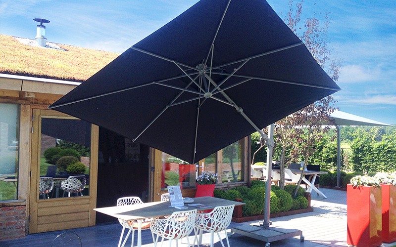parasol rechthoekig zwart